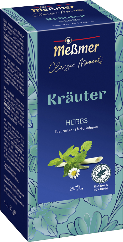 Meßmer Thé Classic Moments 'herbes', paquet de 25