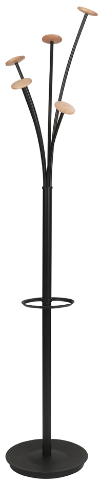 ALBA Portemanteau FESTIVAL, hauteur: 1.870 mm, noir/bois