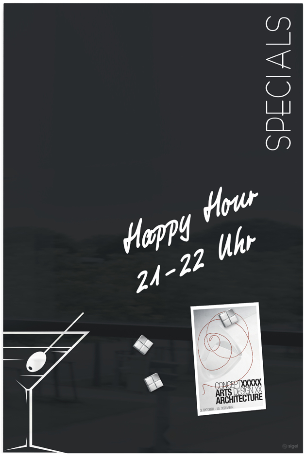 Visuel de référence : Tableau magnétique en verre artverum Cocktail