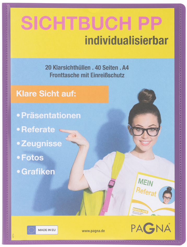 PAGNA Protège-documents de présentation 'School', lilas