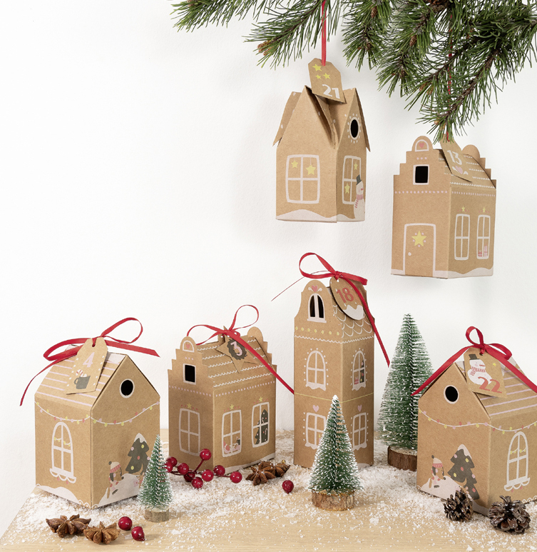 Calendriers de l'Avent, maisonnettes