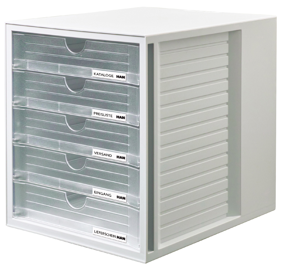 Module de classement SYSTEMBOX, gris clair / translucide