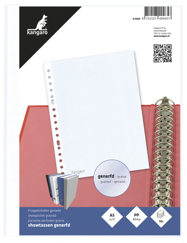 Pochettes perforées A5, PP