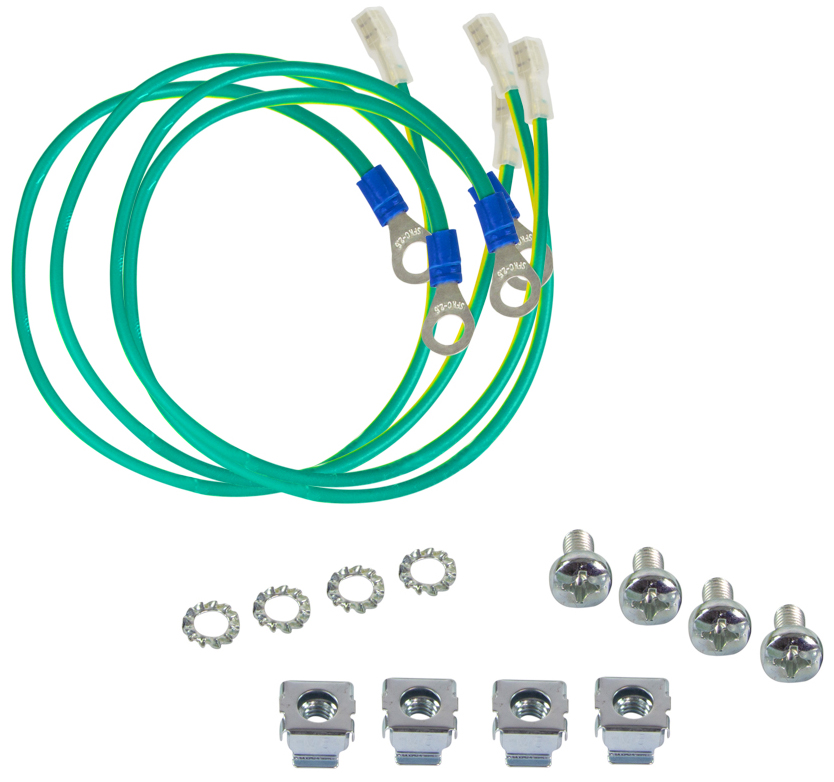 LogiLink Kit de câbles de mise à la terre pour baies 19'
