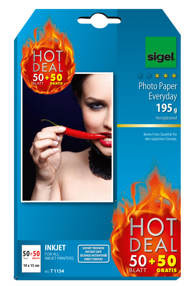 Sigel Papier photo pour jet d'encre Everyday 'HOT DEAL',