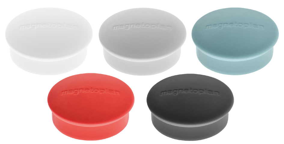 magnetoplan Discofix aimant rond 'mini', blanc
