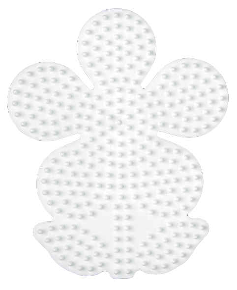 Hama Plaque pour perles midi 'Fleur', blanc