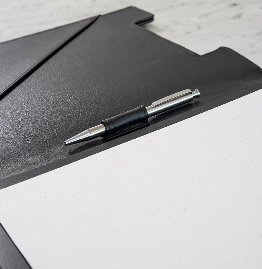 Porte-blocs double, A4, similicuir