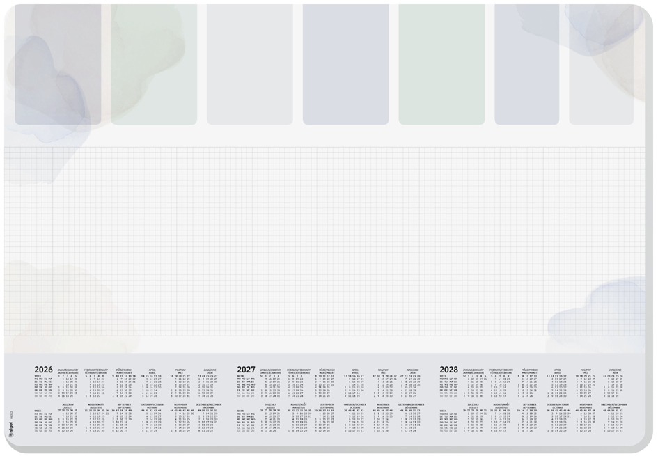 sigel Sous-main bloc papier 'Pastel Planner', 595 x 410 mm