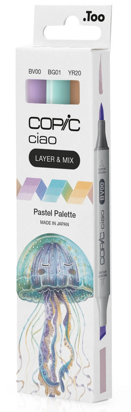 COPIC Marqueur ciao, set de 3 'Pastel Palette'