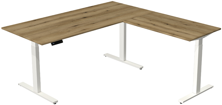 kerkmann Table de bureau assis-debout 'Move 3' avec angle