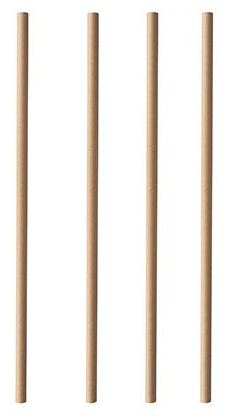 PAPSTAR Paille en papier 'pure', 200 mm, brun