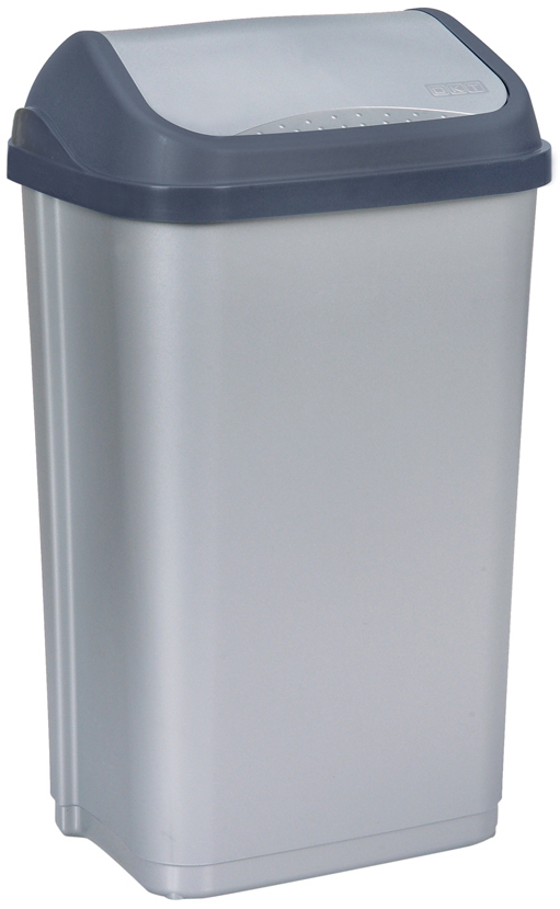 keeeper Poubelle 'swantje', 50 litres, anthracite / argent