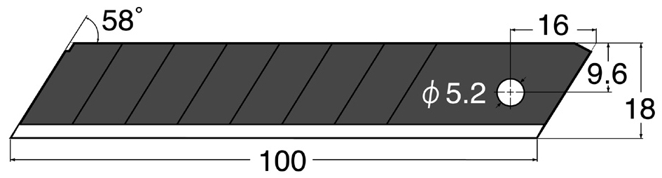 Vue détaillée lames de rechange BL13P