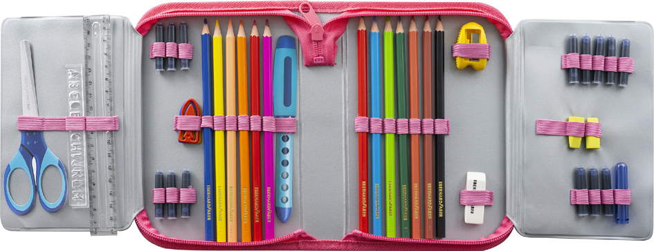 Étui scolaire Chaton, ouvert