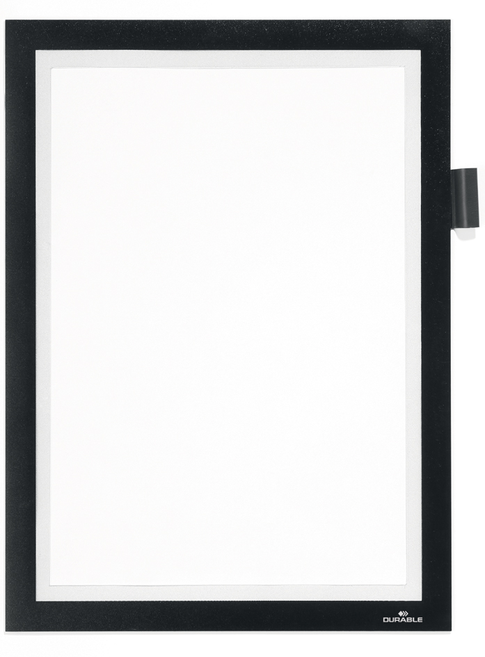 DURABLE Cadre d'affichage DURAFRAME MAGNETIC NOTE, A4, noir