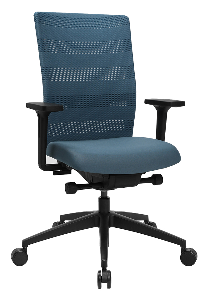 Topstar Chaise de bureau pivotante 'Sitness Airwork',pétrole