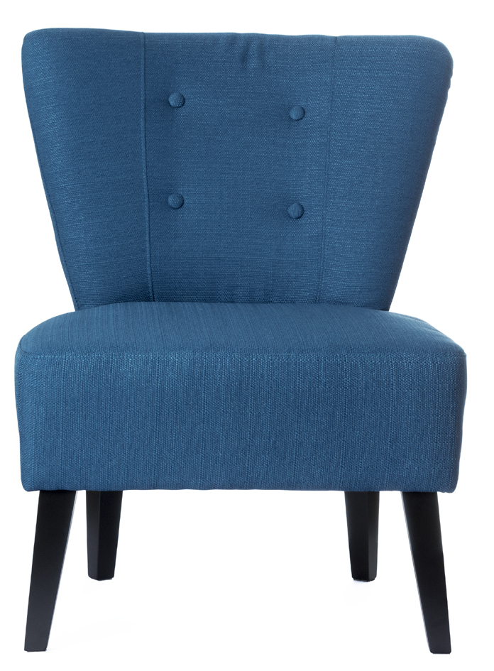 PAPERFLOW Fauteuil visiteur 'Brighton', bleu / noir