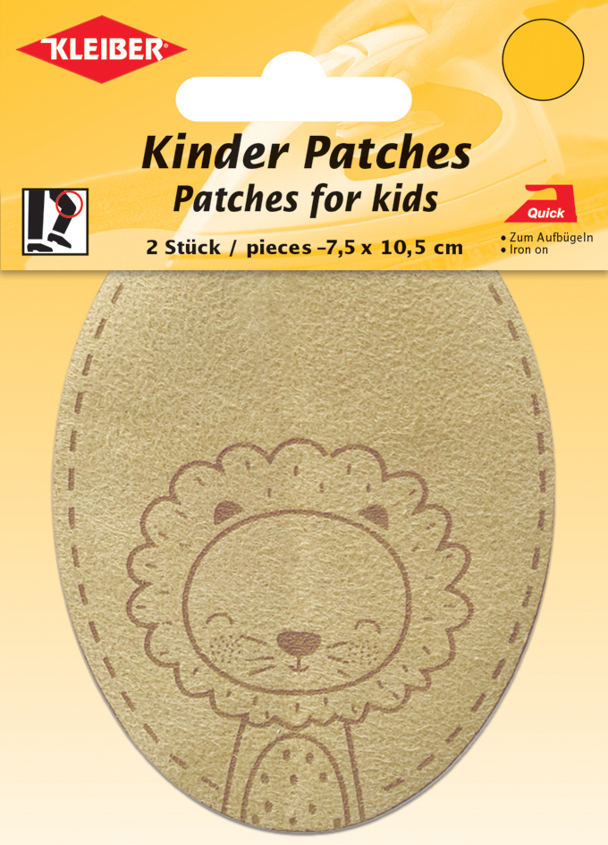 KLEIBER Application 'Lion', brun, blister de 2