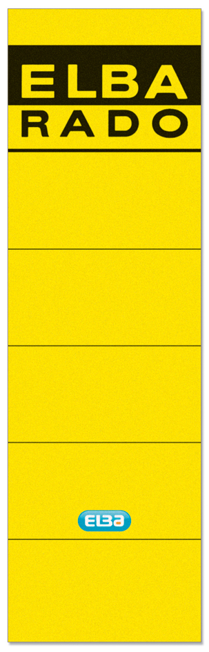 ELBA Etiquette pour dos de classeur 'ELBA RADO'- jaune