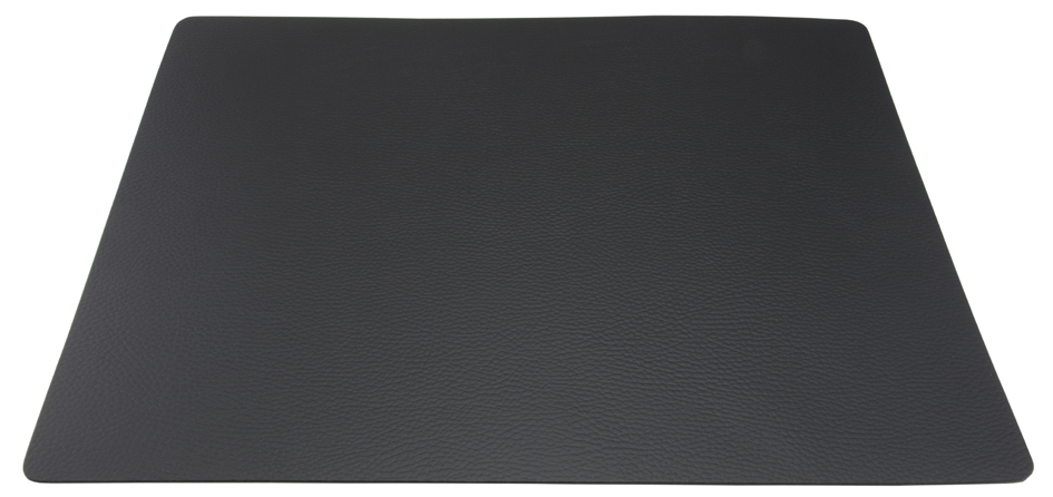 Securit Set de table RAW, en cuir véritable, noir