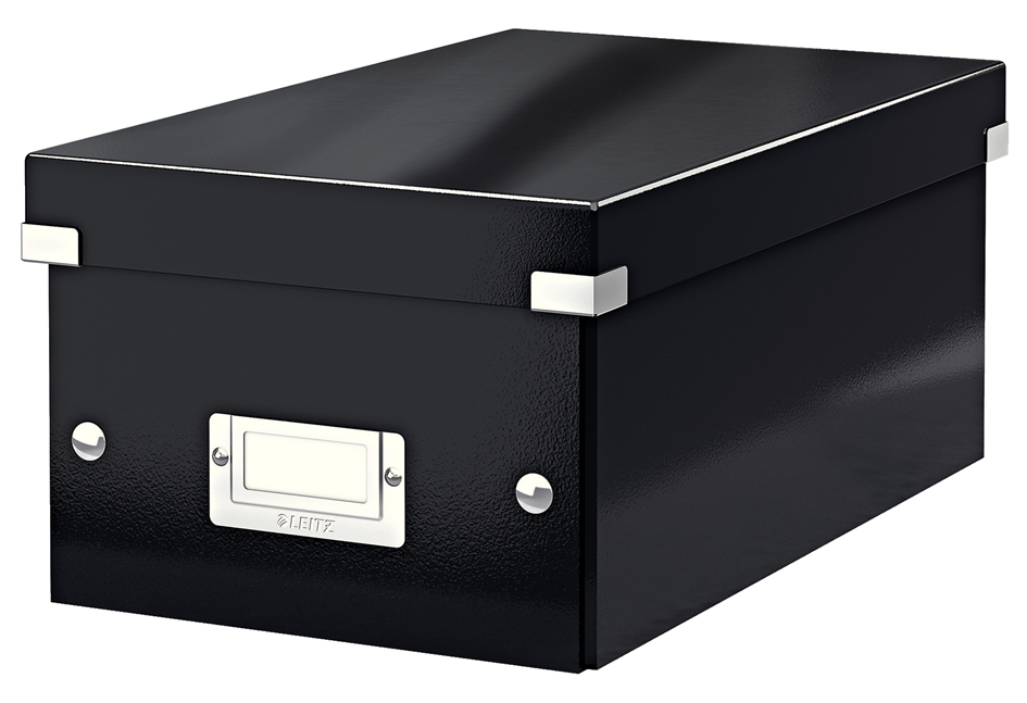 LEITZ Boîte de rangement pour DVD Click & Store, noir