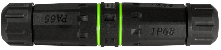 Coupleur fibre optique avec 2 manchons de câble