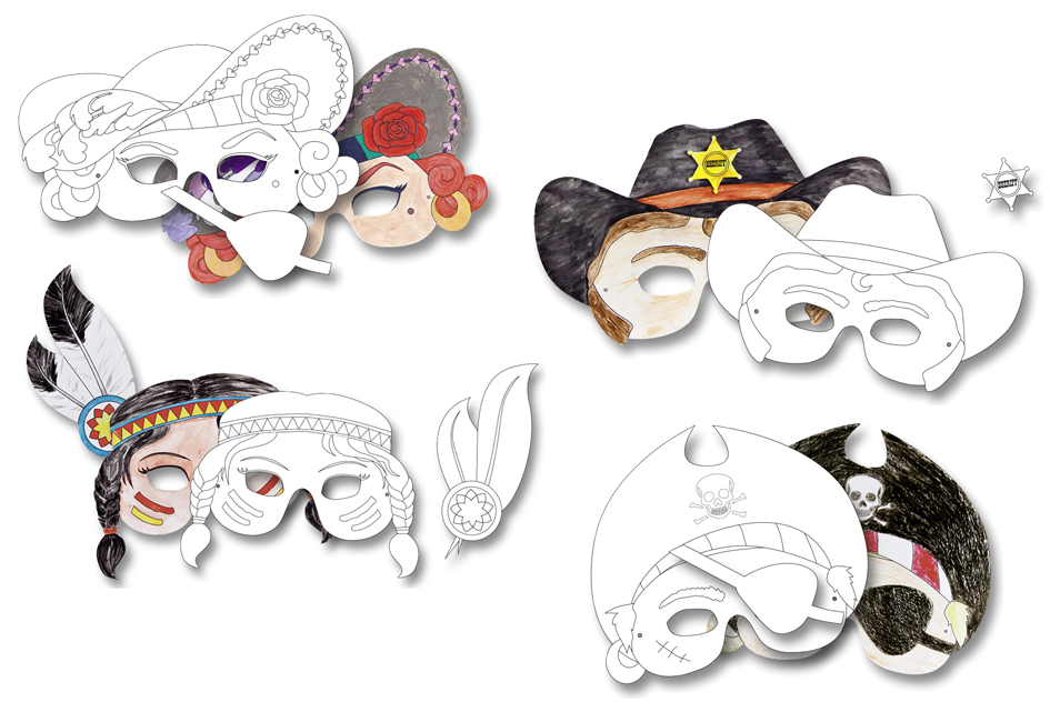 Masques à décorer