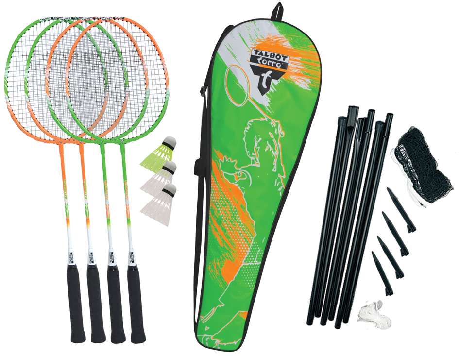 TALBOT torro Set de badminton '4 Attacker Plus'
