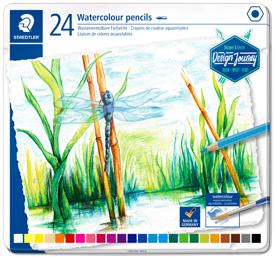 STAEDTLER Crayon de couleur aquarellable Design Journey