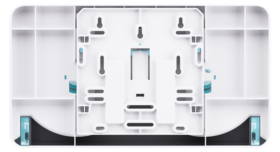 HYGINITY Distributeur de papier toilette Jumbo 2 rouleaux - vue arrière