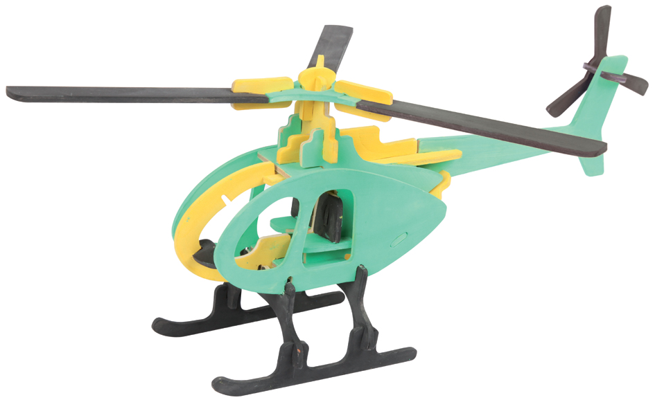 Puzzle 3D "Hélicoptère", utilisation