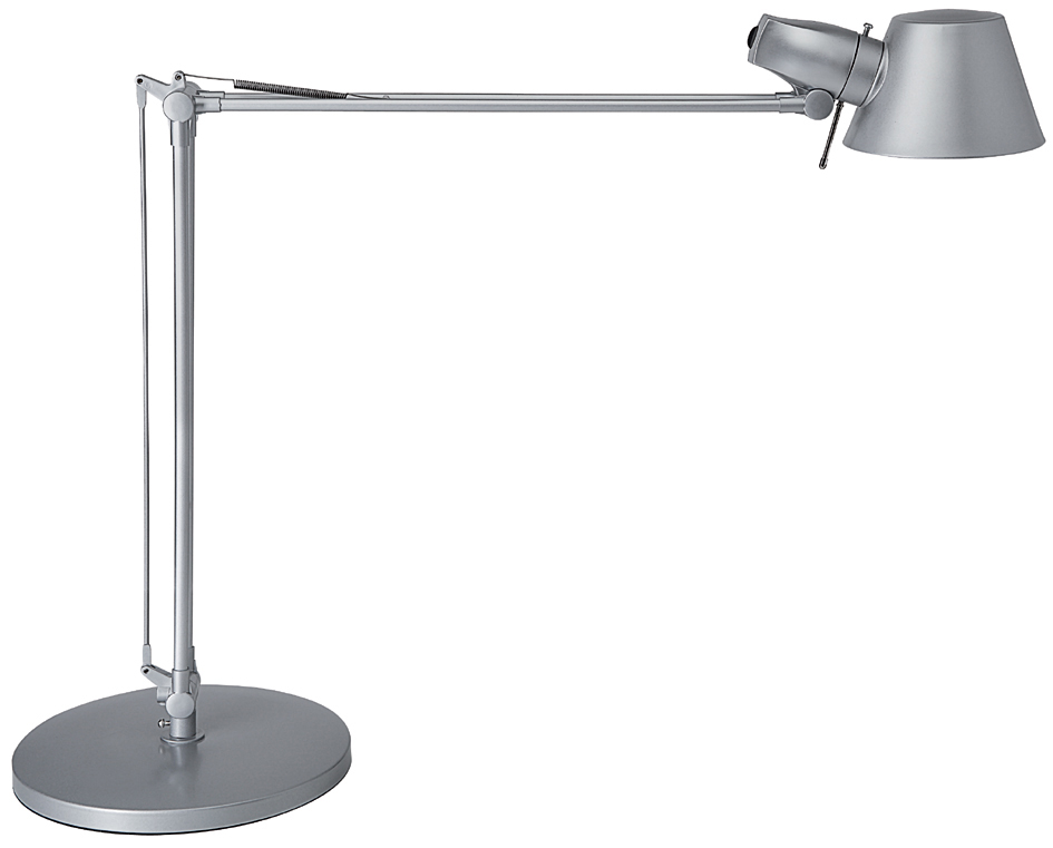 MAUL Lampe de bureau à LED MAULrock, socle, argent
