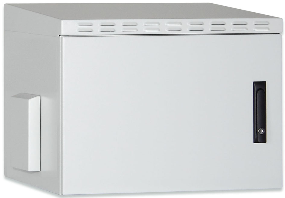 DIGITUS Coffret mural 19' OUTDOOR, 7 U, gris clair
