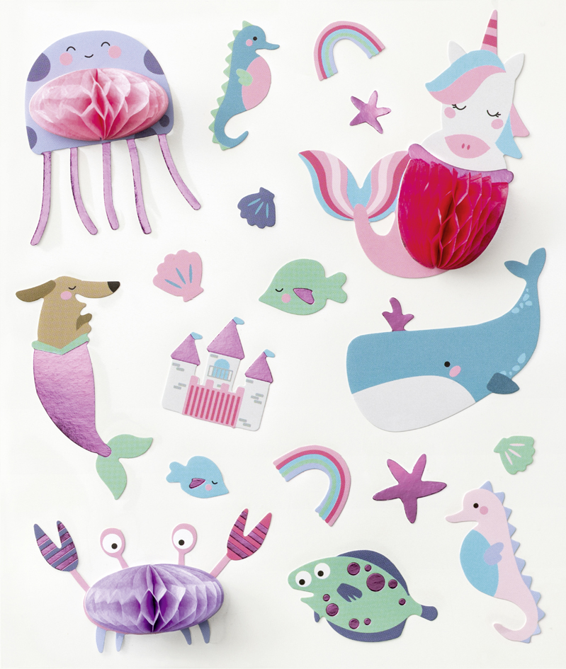 folia Sticker boule en papier SWEET OCEAN