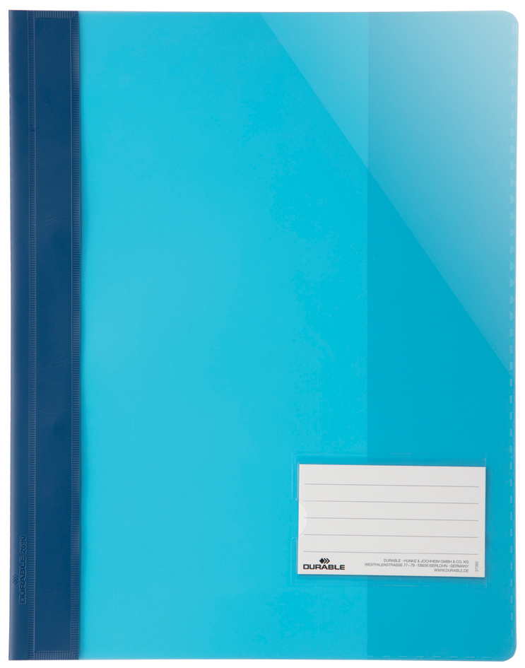 Format A4, PVC - couverture transparente