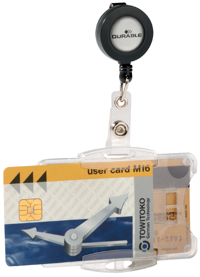 Porte-badges, avec enrouleur