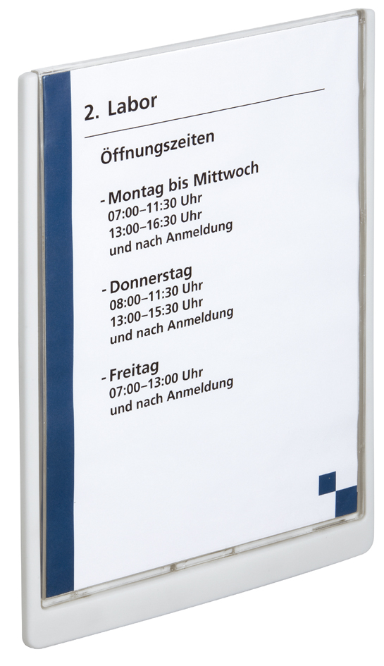 DURABLE Plaque de porte CLICK SIGN, A4, blanc