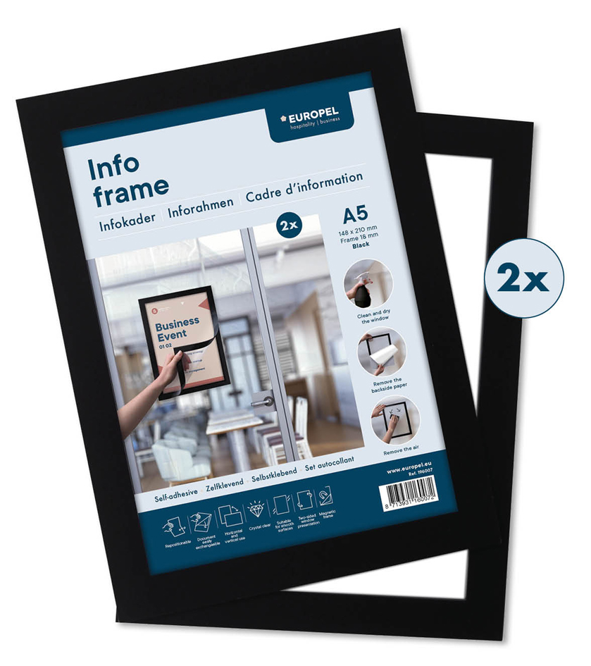 Cadres d'informations, A5 auto-adhésif
