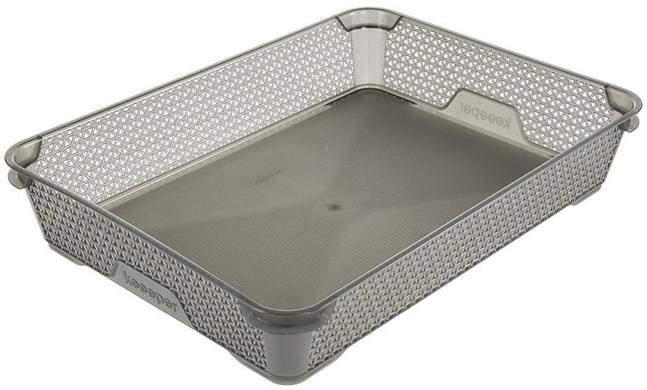 keeeper Corbeille de rangement 'mirko', A4, crystal-grey