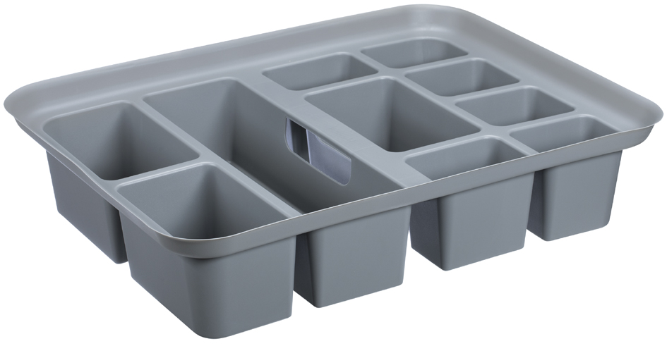 Plast team Boîte de rangement PROBOX RECYCLE, 32,0 litres 32,0 litres (L)390 x (P)510 x (H)258 mm noir / noir