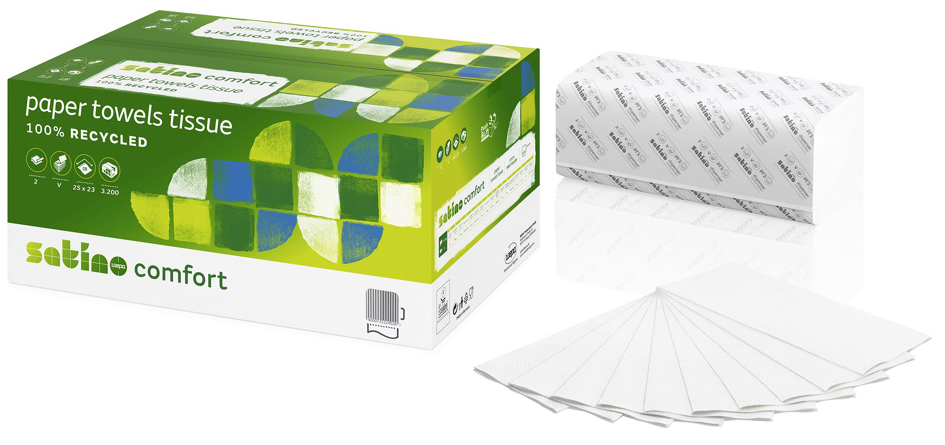 satino by wepa Papier essuie-mains Comfort, 250 x 230 mm