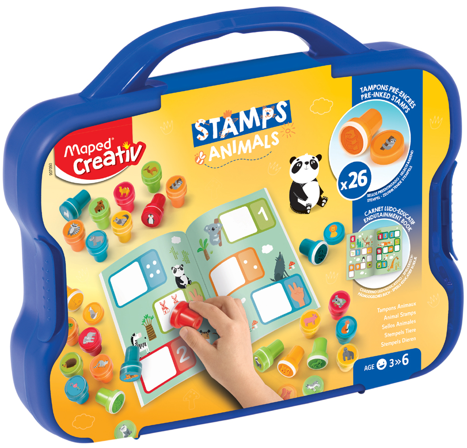 Sets tampons enfants, malettes