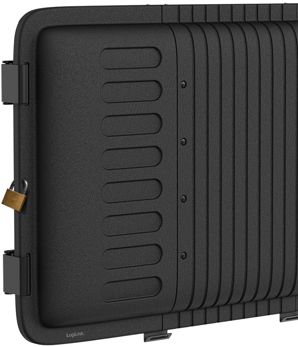 Coque de télévision, fermant à clé