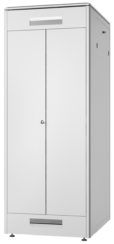 Armoire réseau 19" Unique - porte avant vitrée à double battant (arrière)