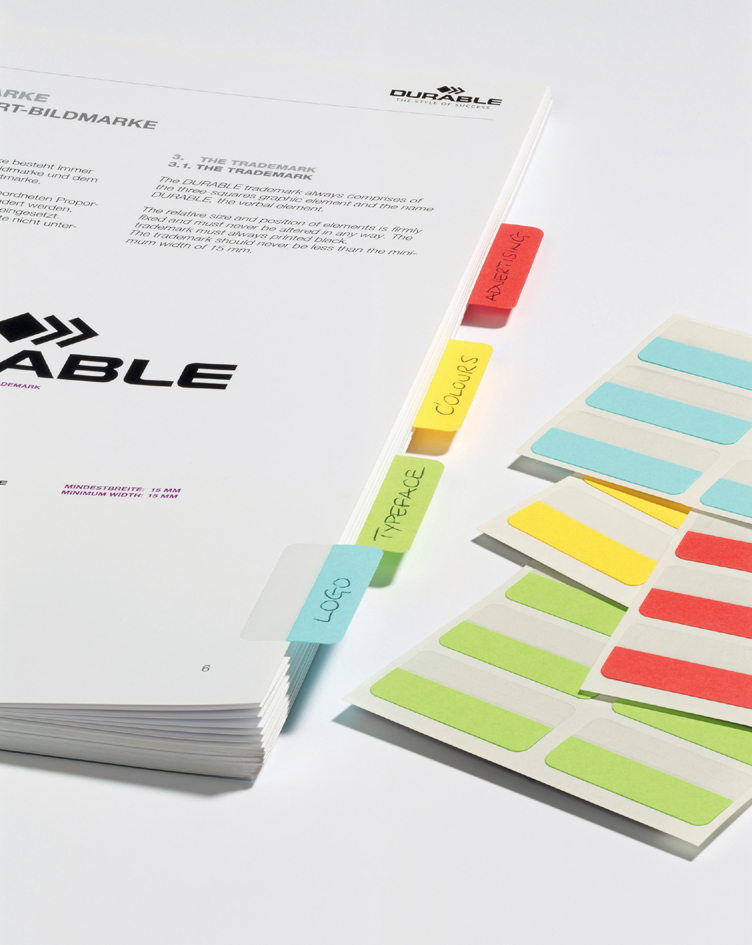 Index repositionnable, large rigide