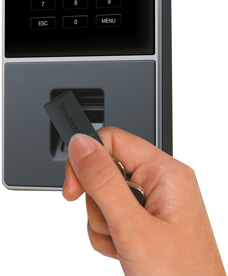 Visuel de référence: présente l'utilisation avec le porte-clé RFID