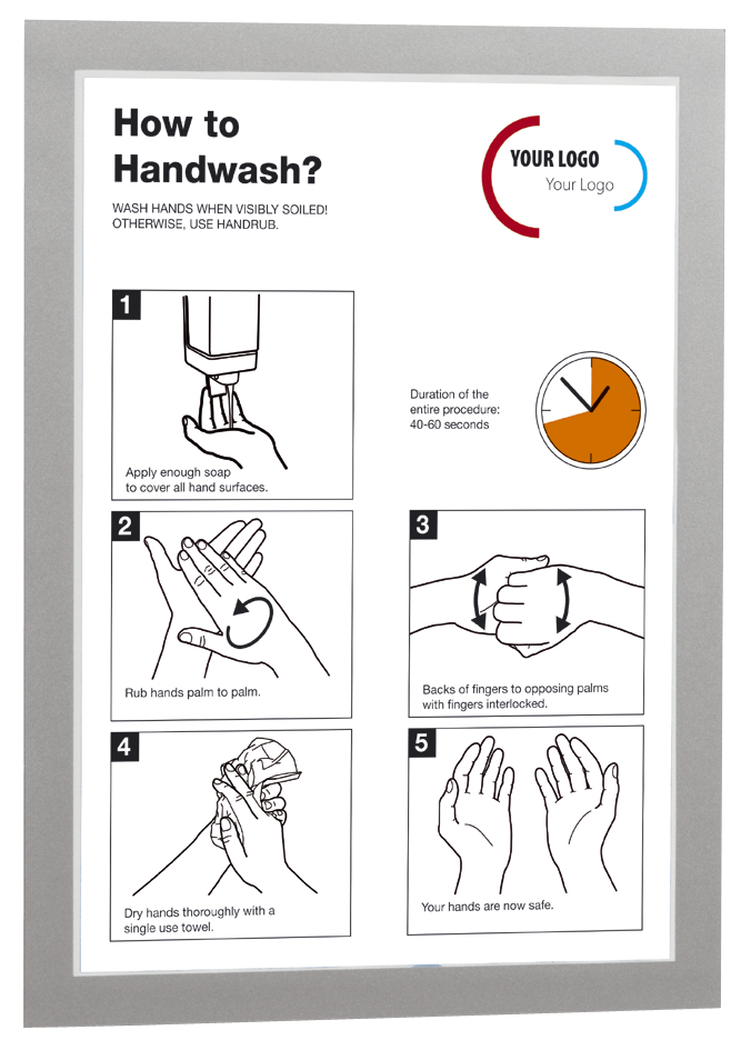 Exemple d'utilisation: pour des indications hygièniques