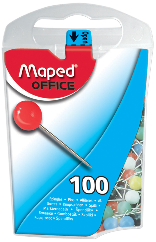Maped Epingles de signalisation, taille 5, assorti