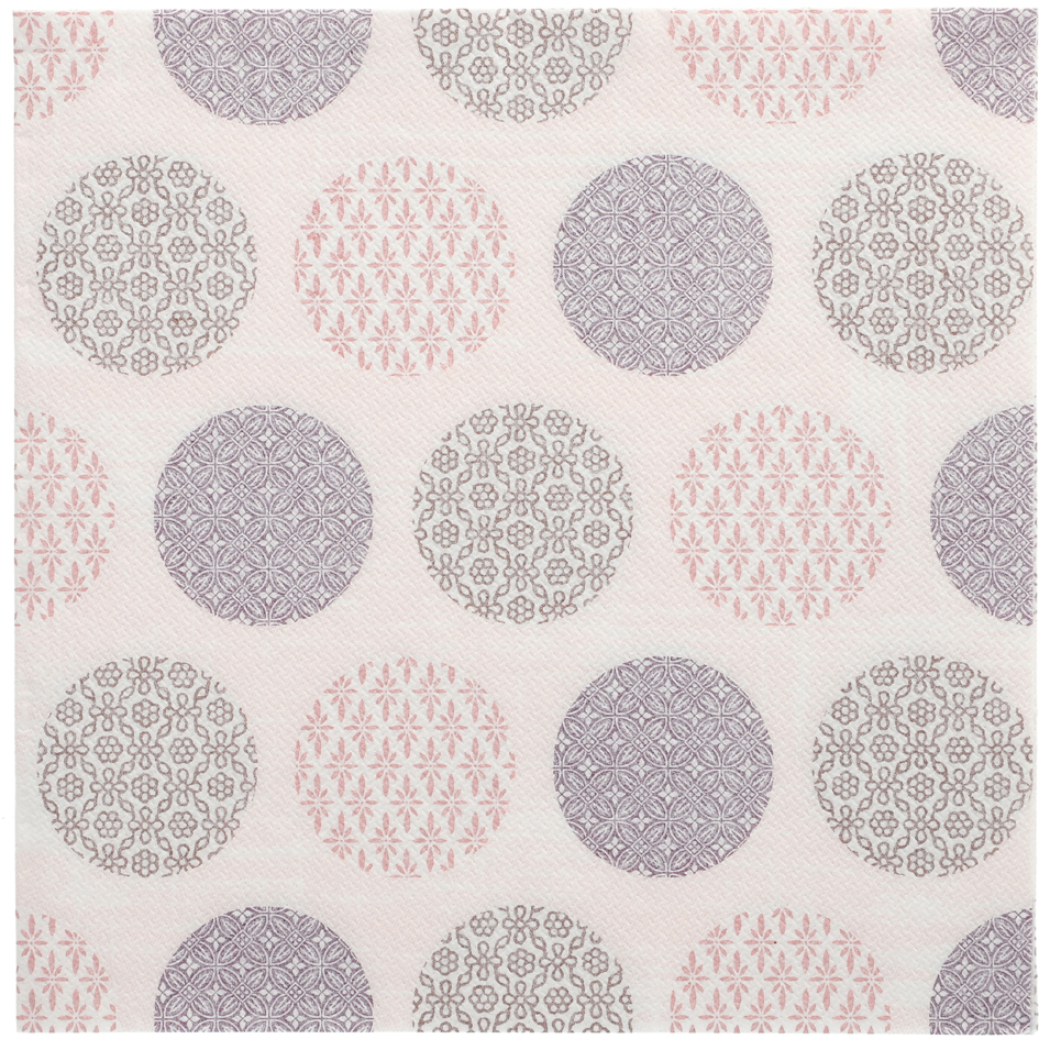 PAPSTAR Serviette à motif 'ROYAL Collection Rococo', rose